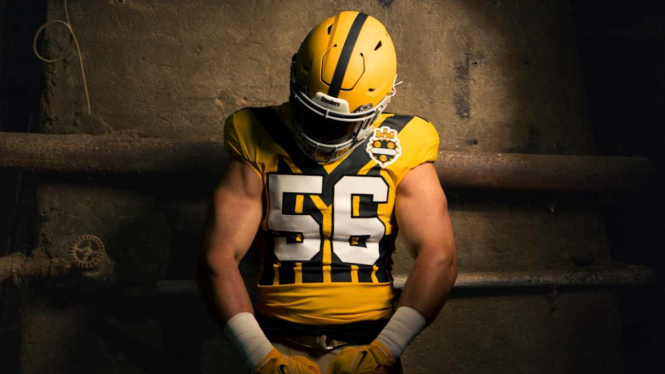 Uniforme retro Steelers 2025